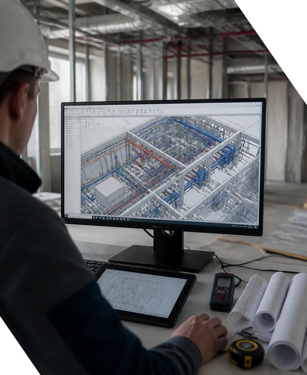 Создание BIM модели инженерных сетей для объектов в Владимире